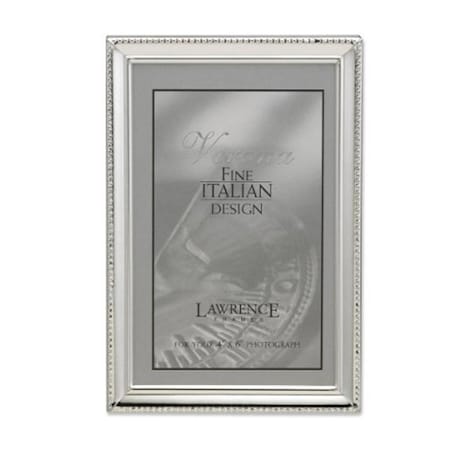 Blueprints Polished Silver Plate 4x6 Picture Frame - Bead Border Design BL92281